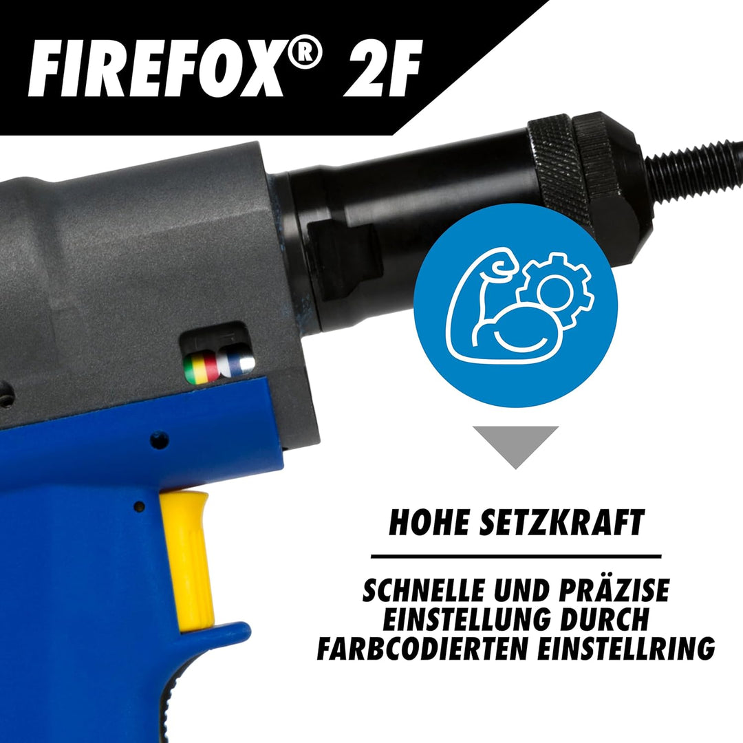 Blindnietmuttern-Setzgeraet FireFox 2F - M4-M8 mm, 1 Stück, (1451045)