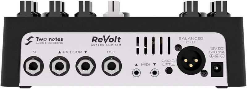 Two Notes ReVolt Guitar Preamp Simulator Verstärker + keepdrum Klinkenkabel