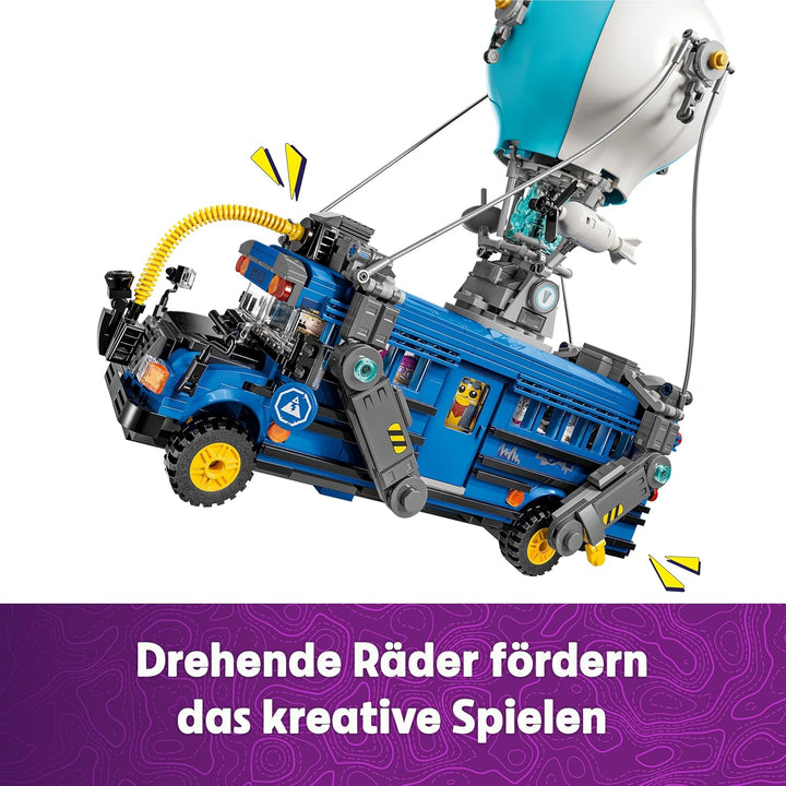 LEGO Fortnite Schlachtenbus, Spielzeug zum Videospiel mit Minifiguren, Geschenk für Gaming Fans ab 1
