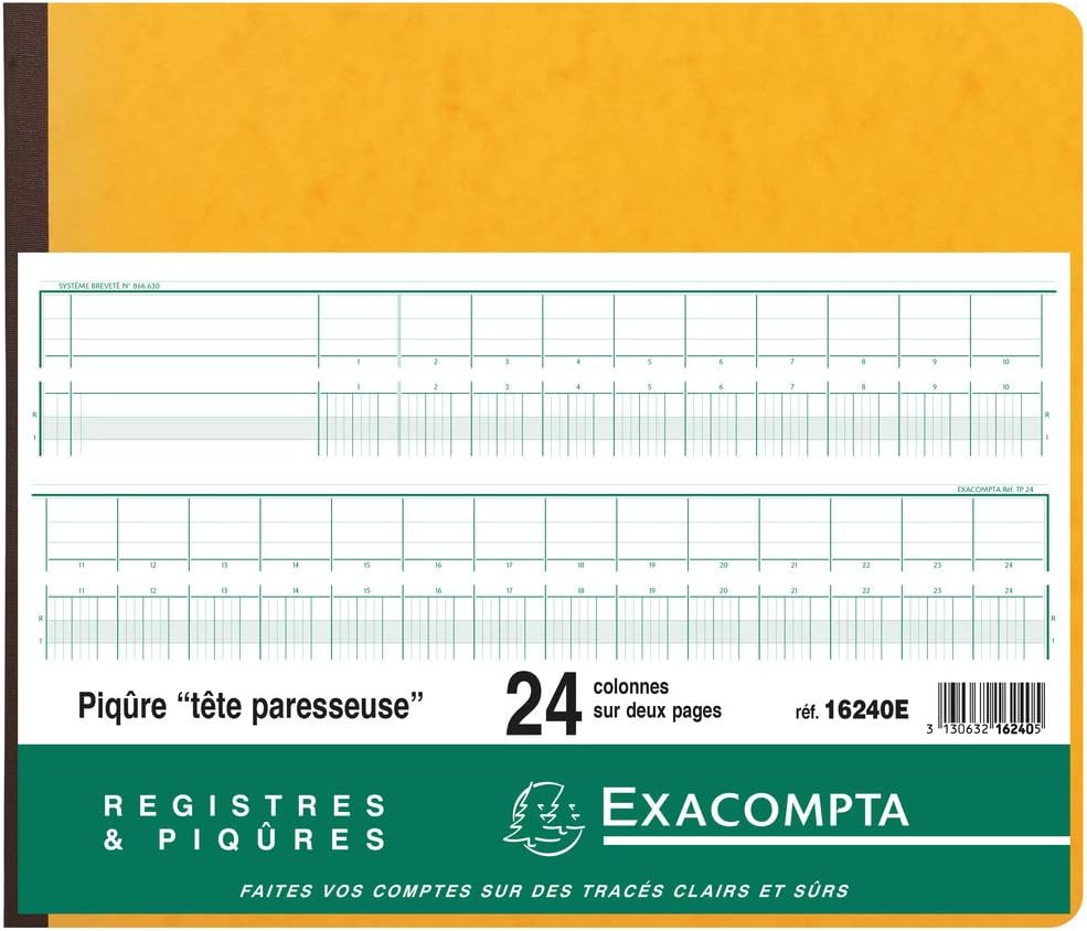 EXACOMPTA Geschâ€°ftsbuch mit Kopfleiste, 24 Spalten VE = 1