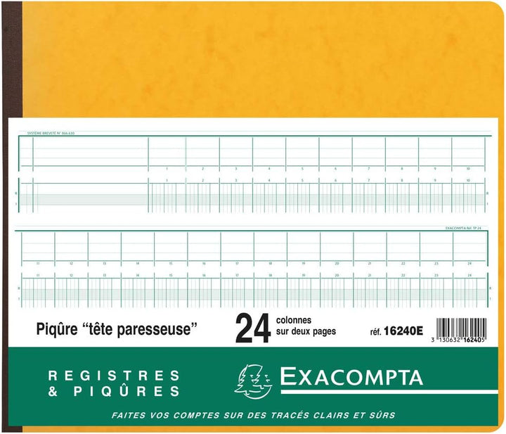EXACOMPTA Geschâ€°ftsbuch mit Kopfleiste, 24 Spalten VE = 1