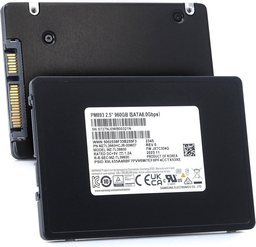 Samsung PM893 MZ7L3960HCJR 960 GB 2,5" 63,5MM 1 DWPD SSD
