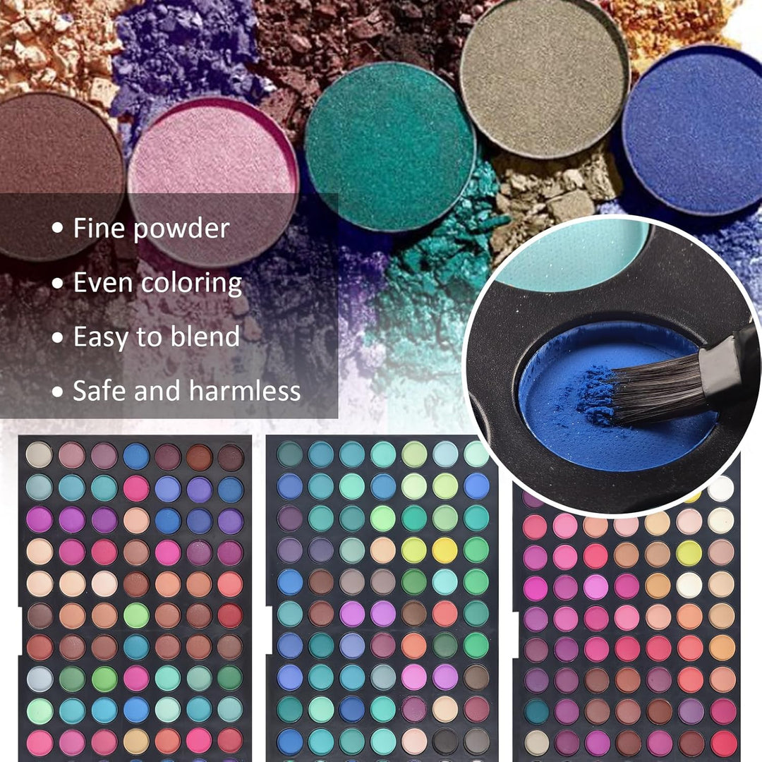FantasyDay Profi 252 Farben Hochpigmentierte Warme Natürliche Matt Schminke Lidschatten Palette Make