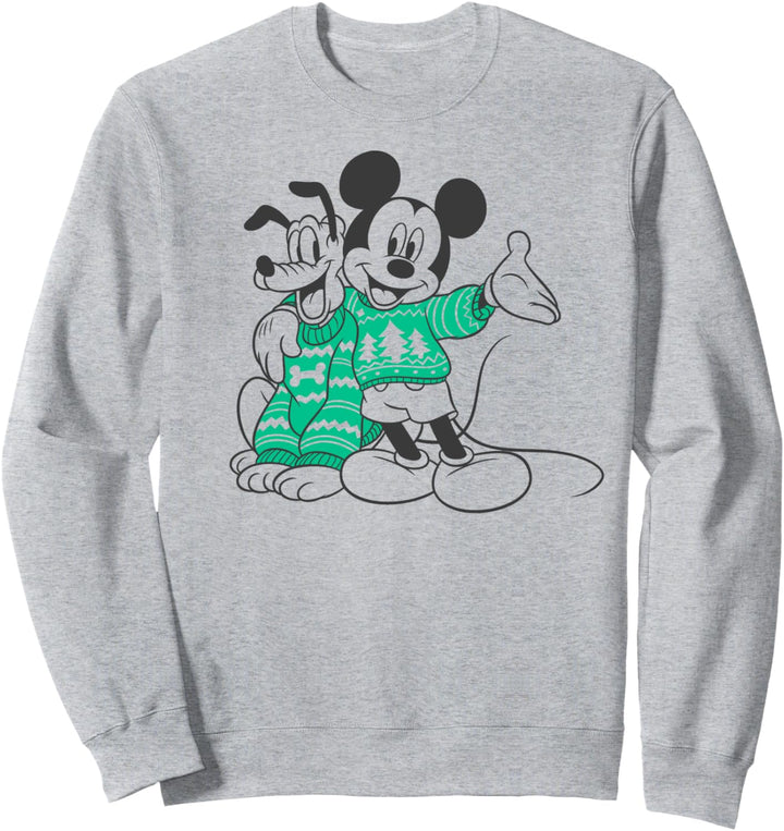 Disney Mickey And Friends Weihnachten Pluto Mickey Sweaters Sweatshirt