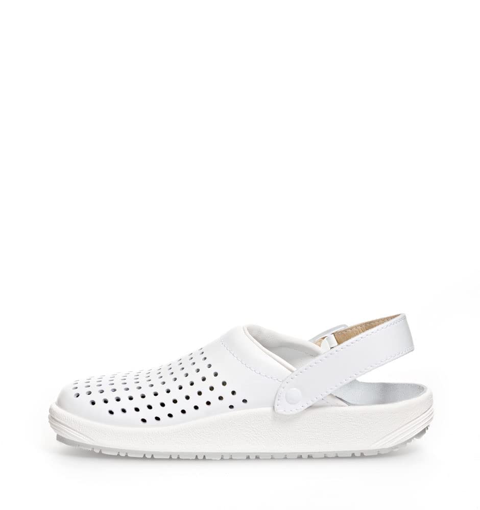 ABEBA 5300 ESD Clogs &amp; Pantoletten rubber Unisex-Arbeitsschuhe weiss 42 EU, 42 EU
