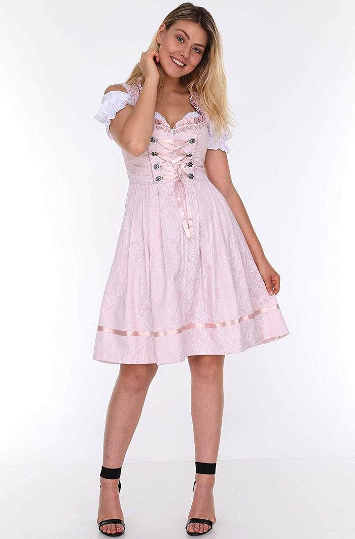 Lifos 0220 Dirndl Germandress 3Tlg. Oktoberfest Gr.34 bis 52 !ORIGINAL 0600rosa 38, 0600rosa 38