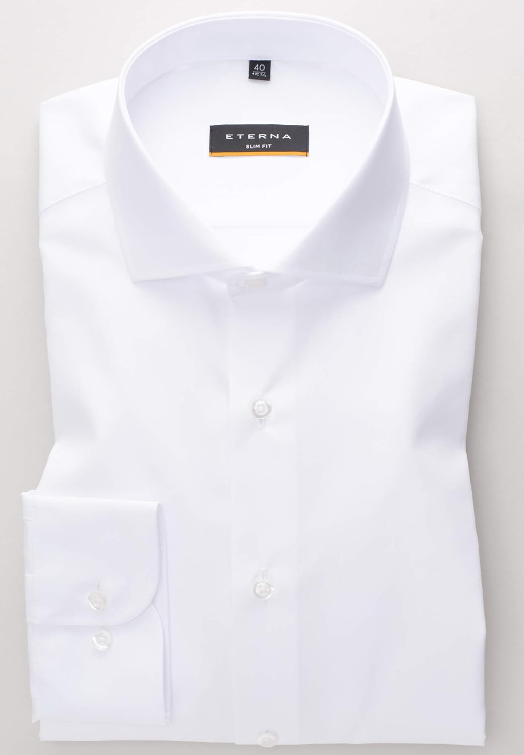 ETERNA Herren Original Shirt Slim FIT 39 Weiss, 39 Wei&#xDF;