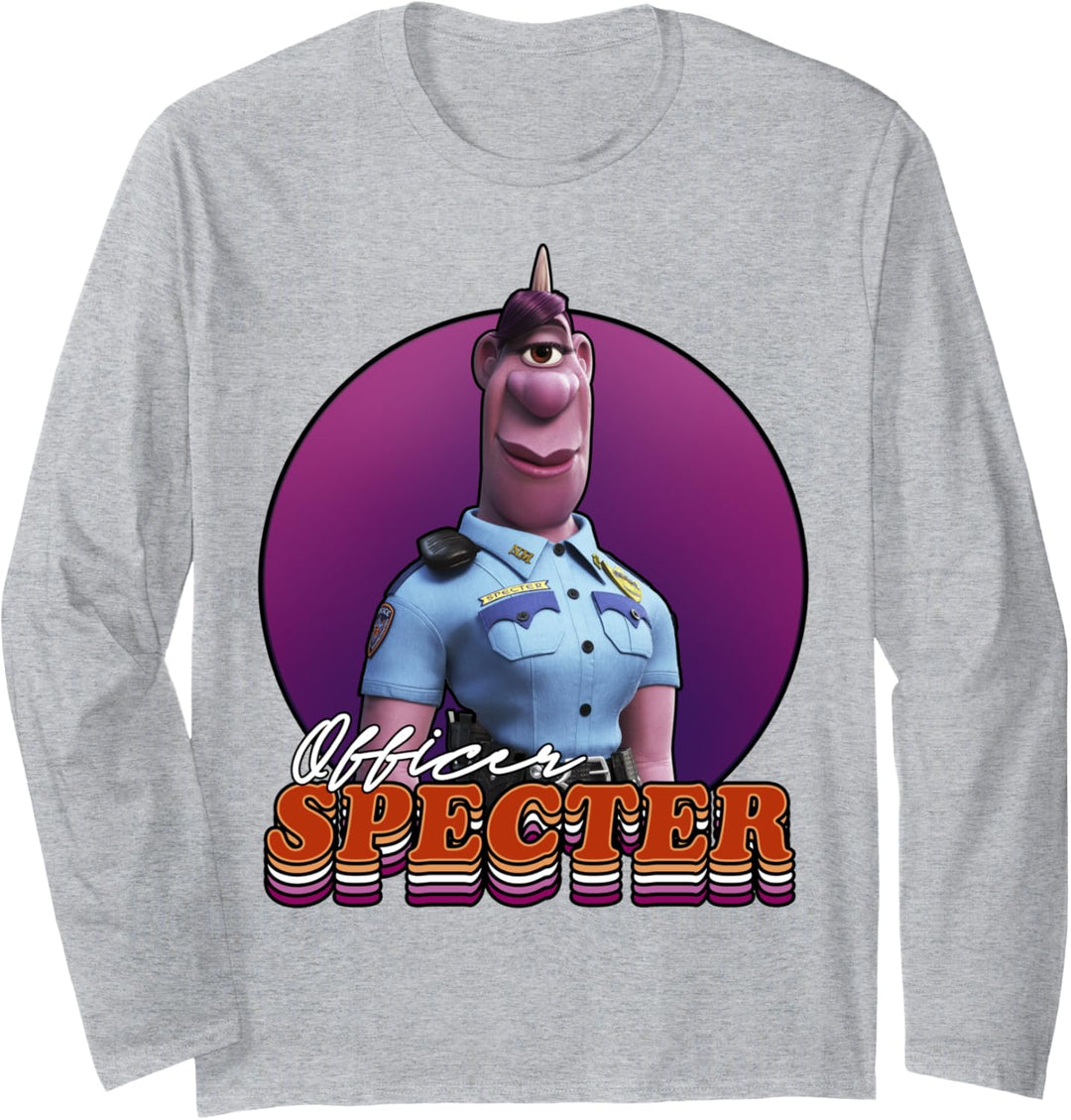 Disney Pixar Onward Officer Specter Portrait Langarmshirt