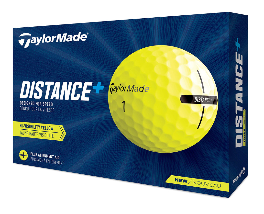 Taylormade 2021 Distance+ Golf Balls gelb Distance+ Golfbälle, gelb Distance+ Golfbälle