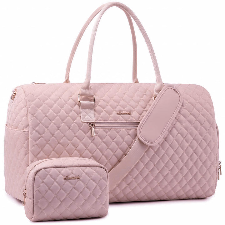 LOVEVOOK Reisetasche Sporttasche Damen, 45L Gross Weekender Travel Bag Kliniktasche Geburt mit Kultu