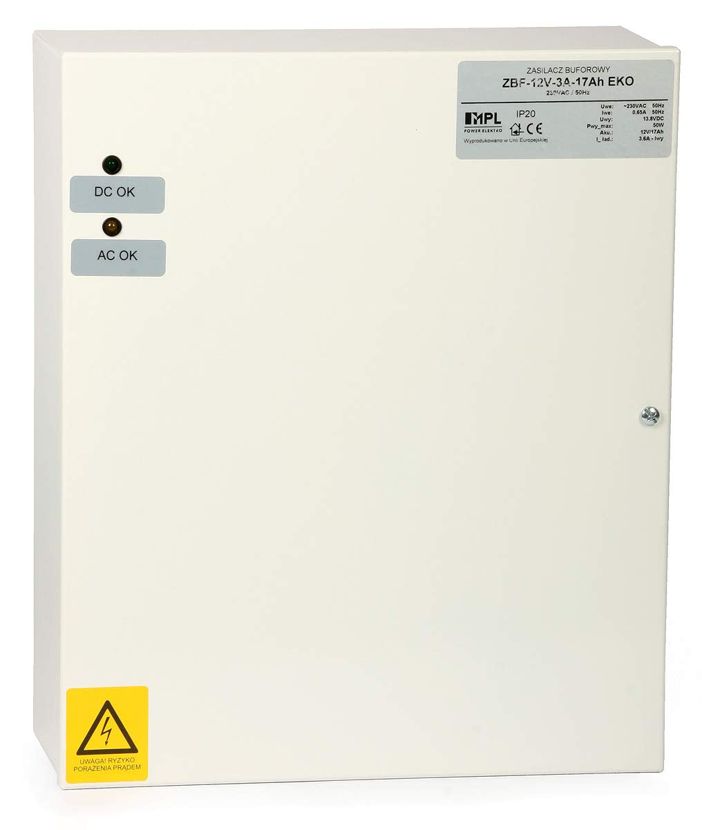 Danitech Netzteil Notfall Akkupuffer System UPS/USV mit Bleiakku Ladefunktion 12V/3A für 17Ah (ohne