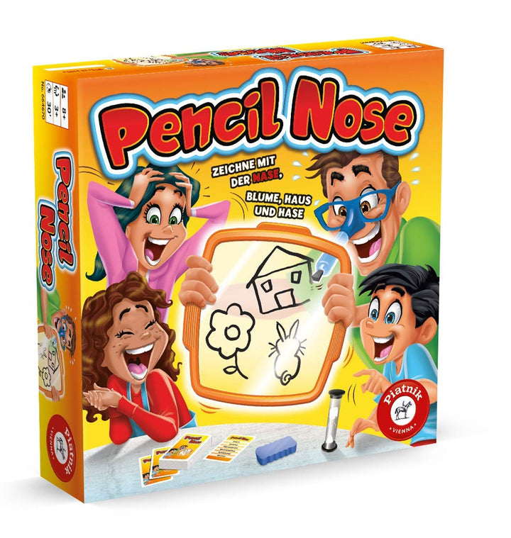 Pencil Nose, Rasanter Partyspass für Teams oder Einzelspieler, Zeichne mit der Nase