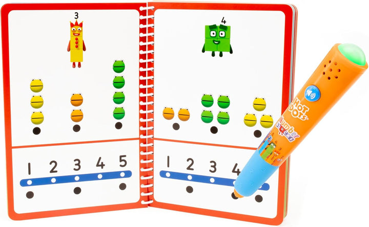 Learning Resources Hot Dots Numberblocks 1-10 Aktivitätsbuch mit interaktivem Stift, über 75 Aktivit