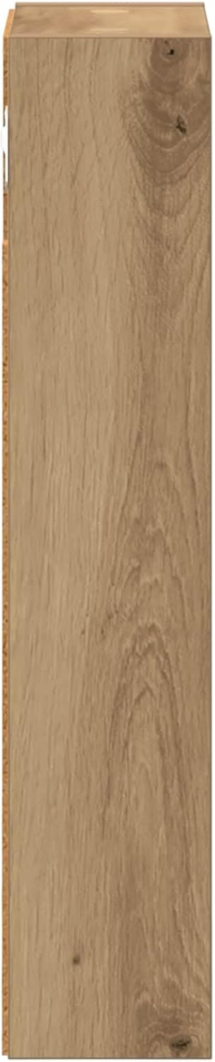 vidaXL Badezimmer-Wandschrank Kunsthandwerk Eiche 20 x 10 x 50 cm, Moderner Badschrank, rechteckiges