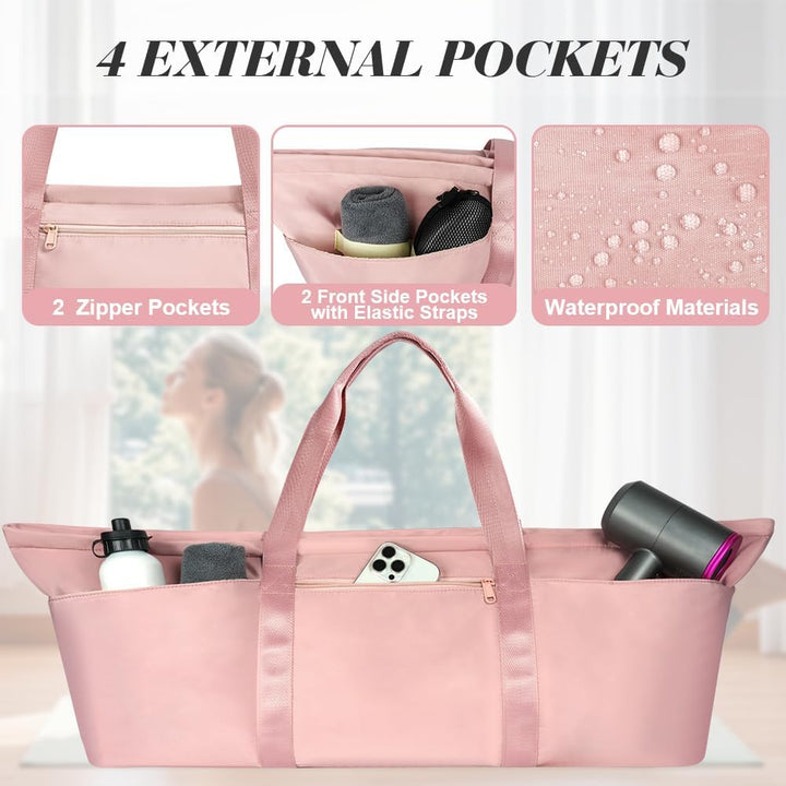 Sporttasche Damen, Gross Yogatasche, Yogamatte Tasche, Sporttasche Damen mit Nassfach & Schuhtasche,