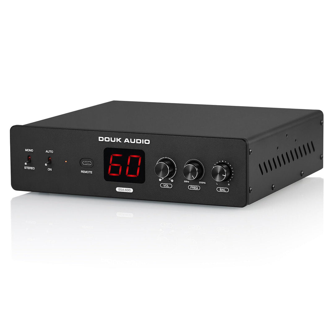 Douk Audio BSA-600 230W Stereo/Mono Brücken Bass Shaker Verstärker, Subwoofer Power Amplifier für Tr