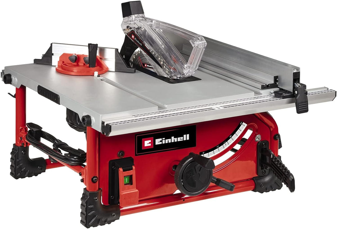 Einhell Tischkreissäge TE-TS 254 T (2.000 Watt, Softstart, Aluminium-Haupttisch, Tischverbreiterung,