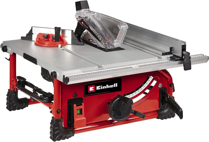 Einhell Tischkreissäge TE-TS 254 T (2.000 Watt, Softstart, Aluminium-Haupttisch, Tischverbreiterung,