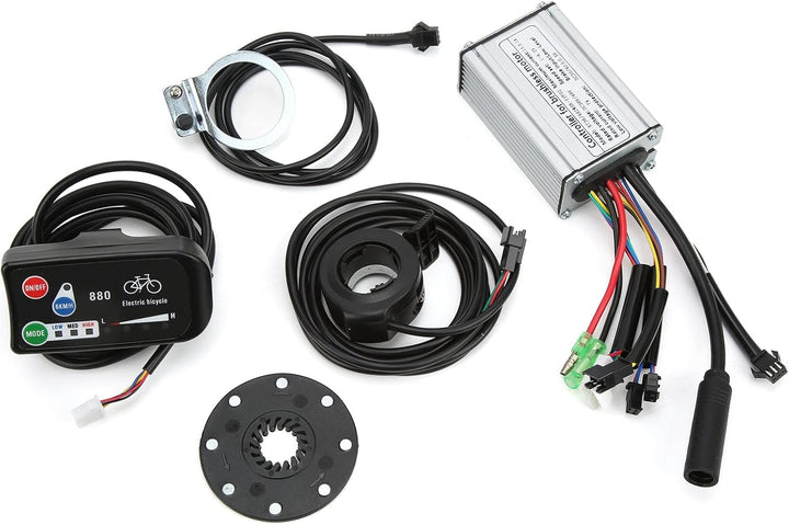 BuyWeek Elektrofahrrad Brushless Motor Controller Kit, 36V 48V 15A Rechteckwellen Controller LED880