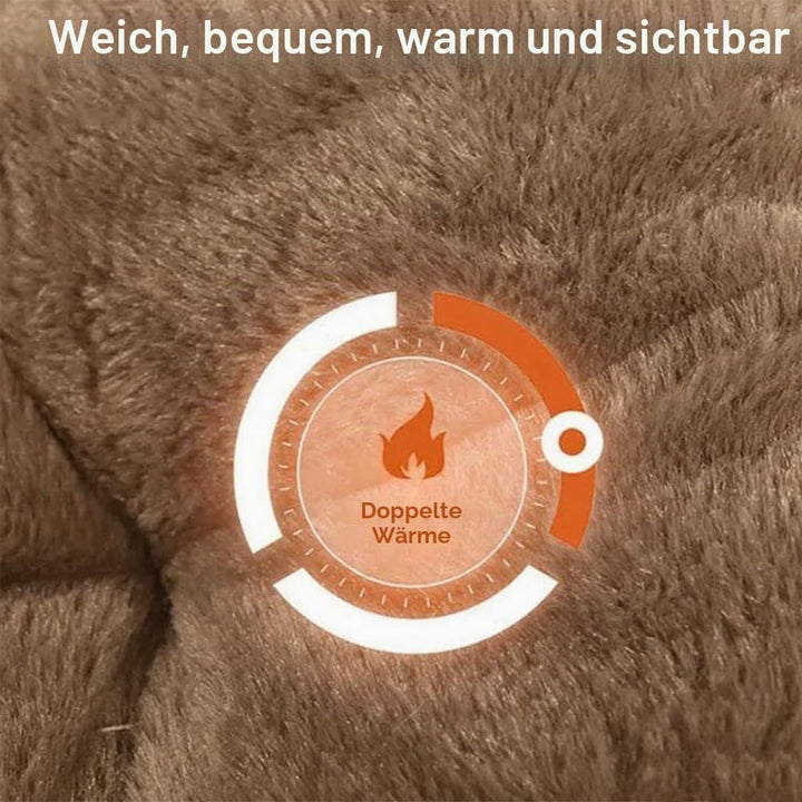 Flauschig Haustierbett Waschbar Hundebett Katzenbett Rund Donut Hundekorb Indoor Katzenkissen Katzen