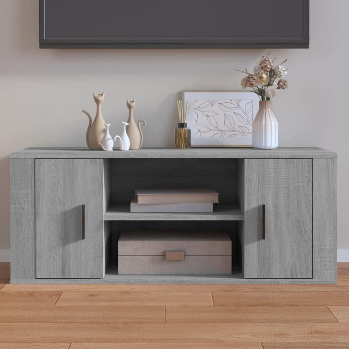 Tidyard TV Schrank mit 4 Fächer Lowboard TV Möbel Fernsehschrank Fernsehtisch TV Board Fernsehmöbel