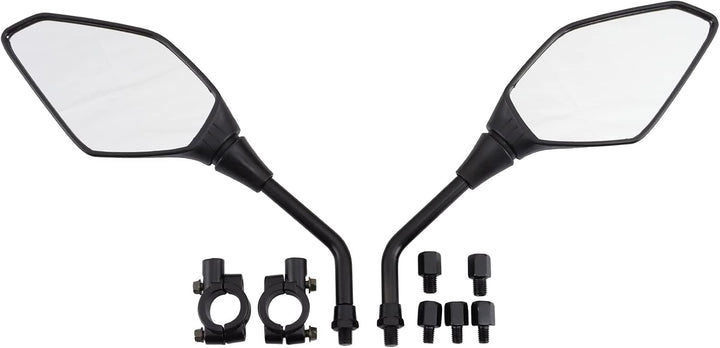 WOOSTAR 7/8" Motorrad Lenkererhöhung 10mm Seitenspiegel mit Konverter Gewindeschrauben M10 auf M8 Er