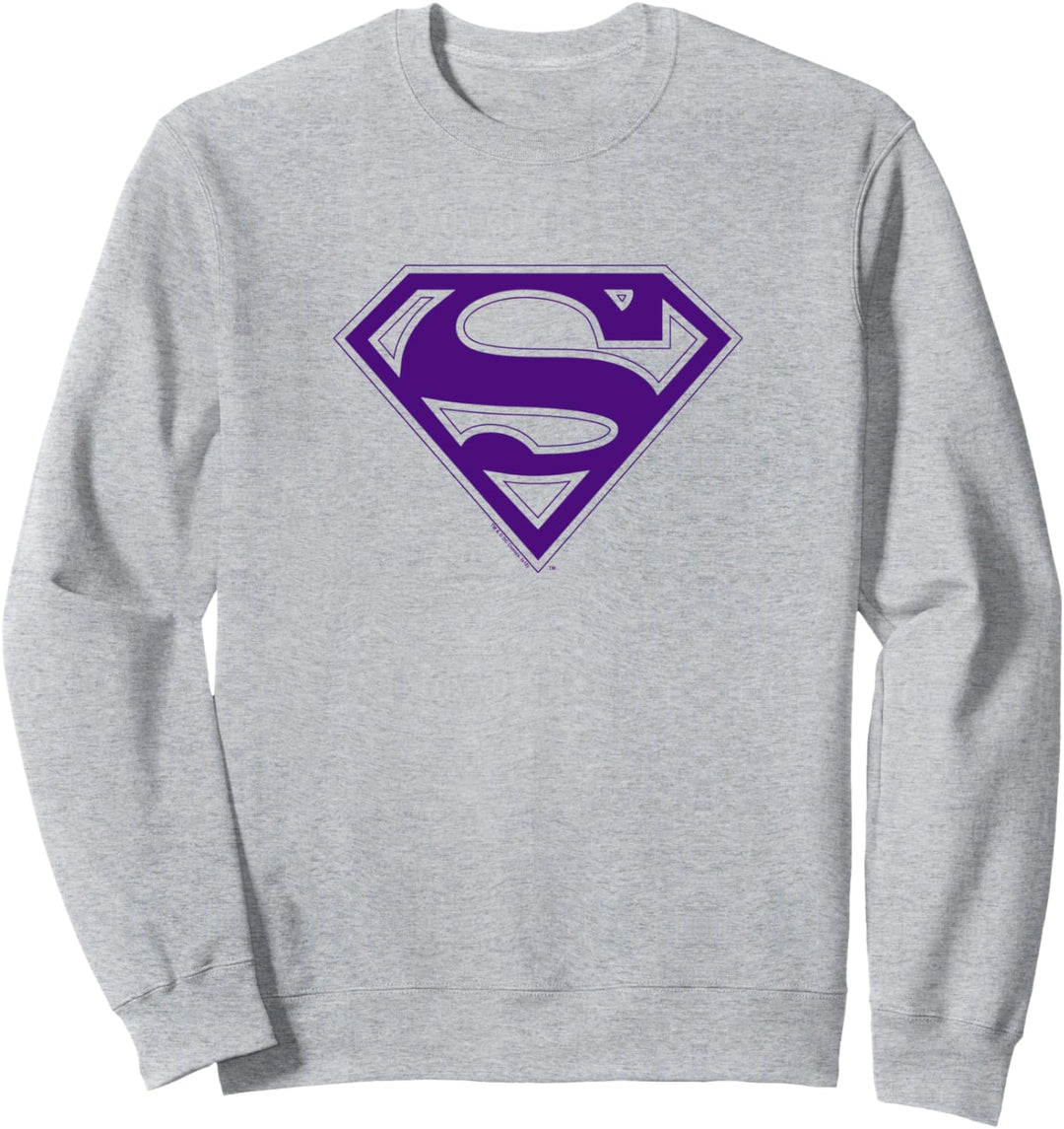 Superman Purple & Gold Shield Sweatshirt