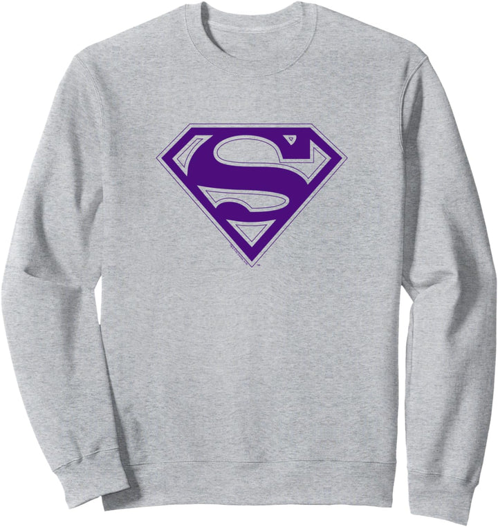Superman Purple & Gold Shield Sweatshirt