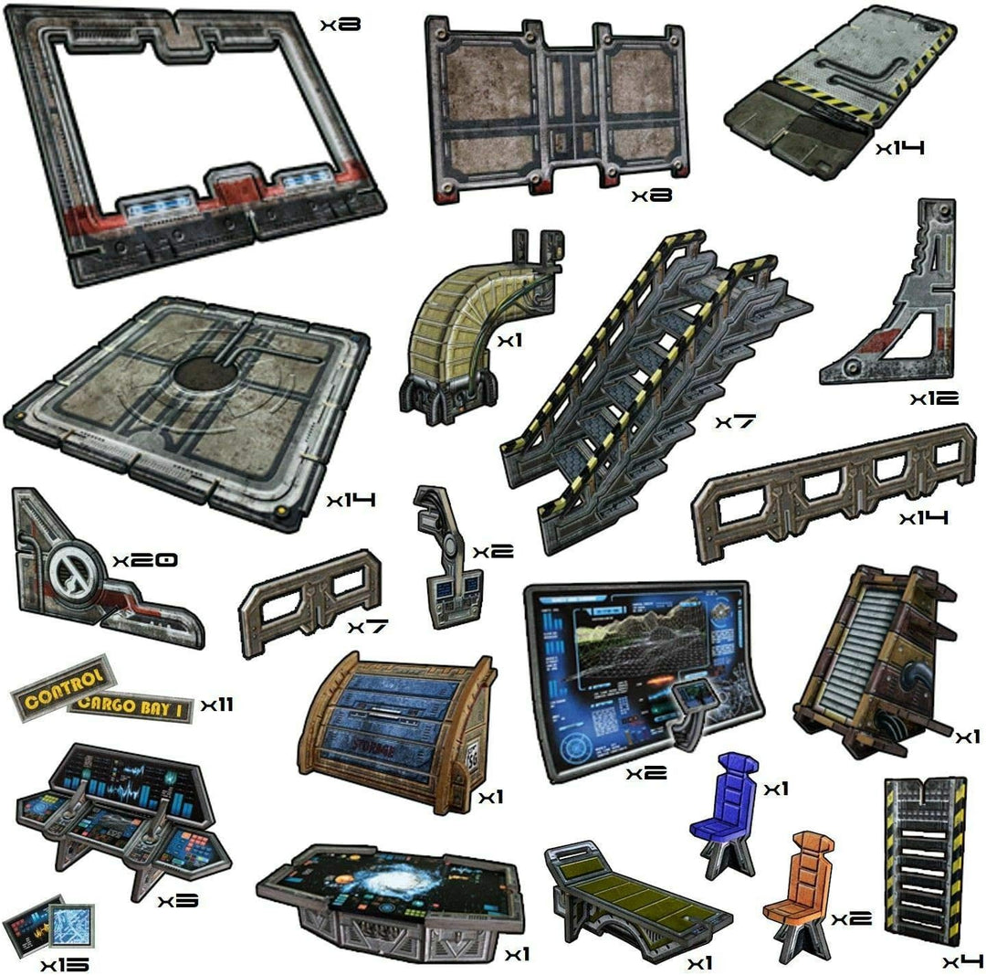 Battle Systems - BSTSFC003 - Outlands Core Set - 28-mm-Sci-Fi-Tabletop-Miniatur-Spielfeld - Multi-Le