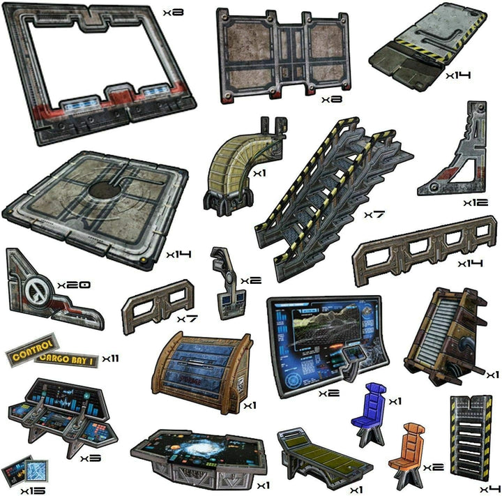 Battle Systems - BSTSFC003 - Outlands Core Set - 28-mm-Sci-Fi-Tabletop-Miniatur-Spielfeld - Multi-Le