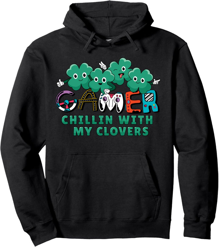 Videospiel Gaming St. Patricks Day Gamer Boys St. Patty's Pullover Hoodie