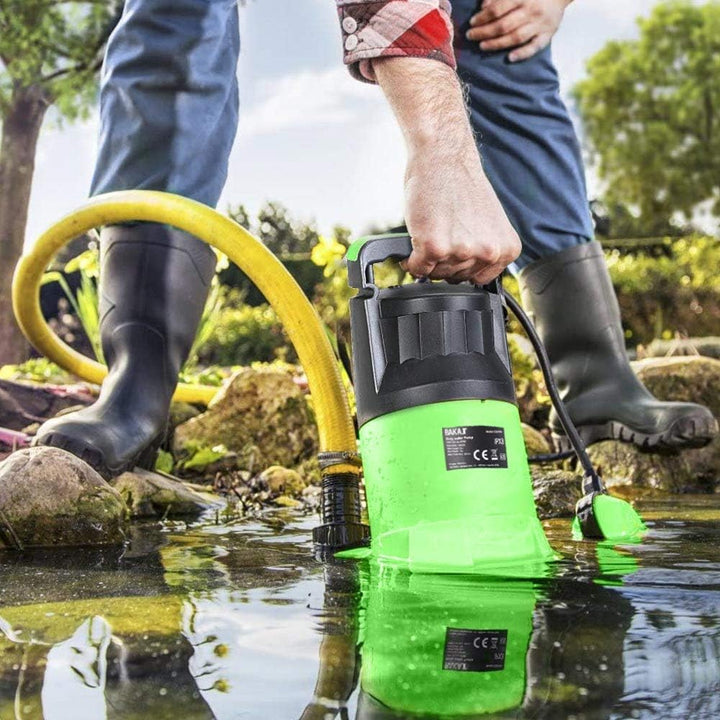 Bakaji Tauchpumpe Elektropumpe Sommerpumpe Wasser dunkel Schmutz Leistung 400 W Förderleistung 7000