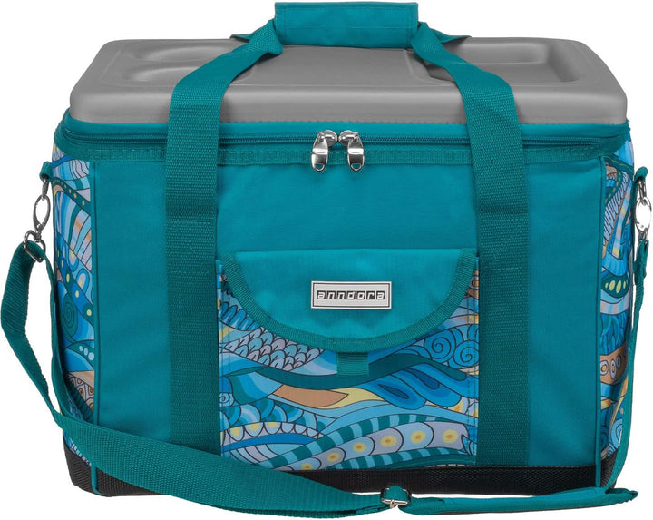 anndora Kühltasche XL 40 Liter - Isotasche Kühlbox Picknicktasche Farbauswahl XL OCEAN türkis, XL OC