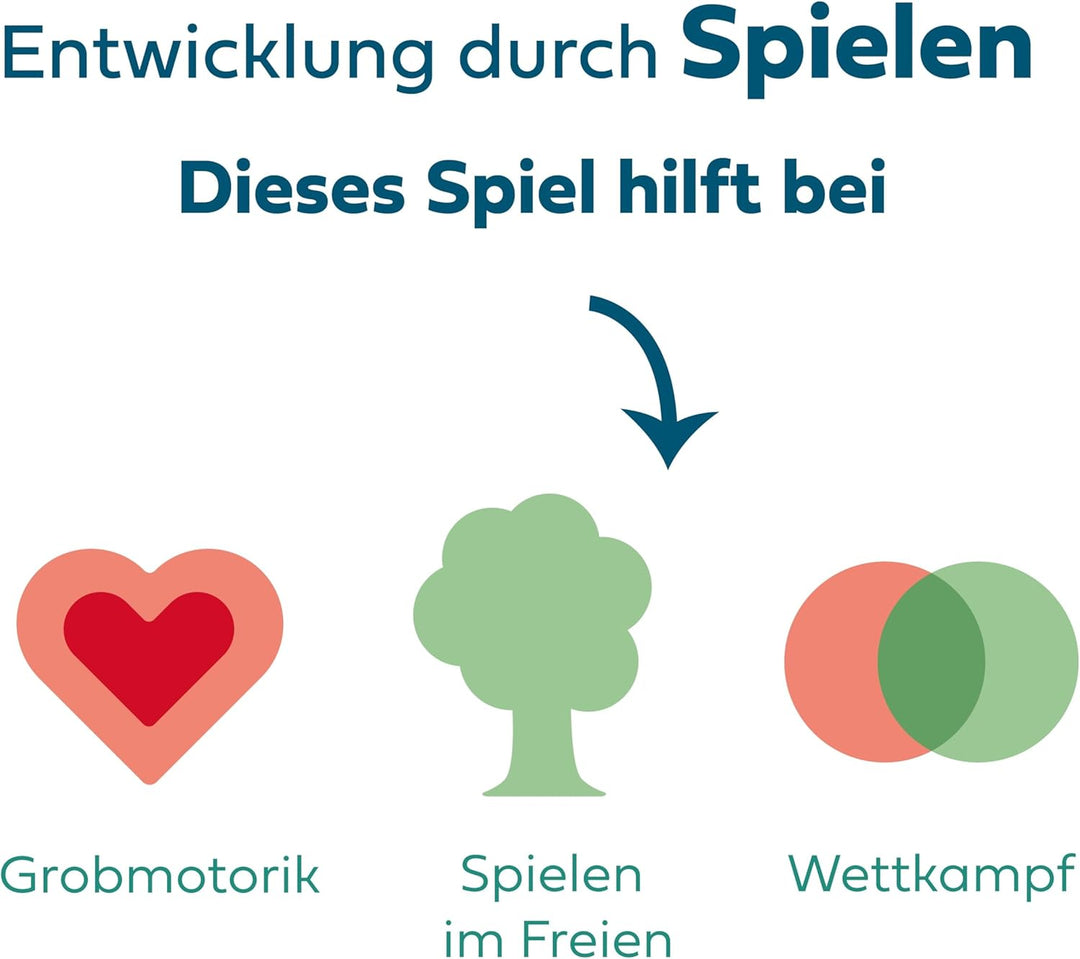 BS Toys Cornhole Spiel für Garten - Wurfspiel für Draussen - Holz Konstruktion - Spass für die ganze