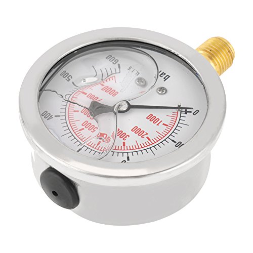 Zifferblatt Hydraulisches Manometer Meter Manometer Vakuumluftkompressor Hydraulisches Manometer 0~6
