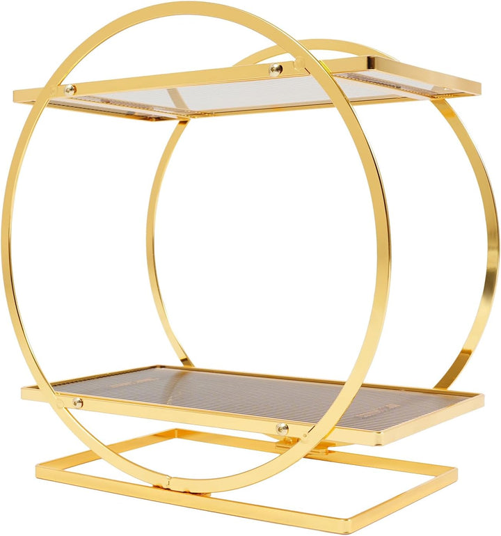 Makeup Organizer 2 stöckig Hautpflege Parfüm Organizer Perfume Storage Kosmetik Aufbewahrungsrega l2
