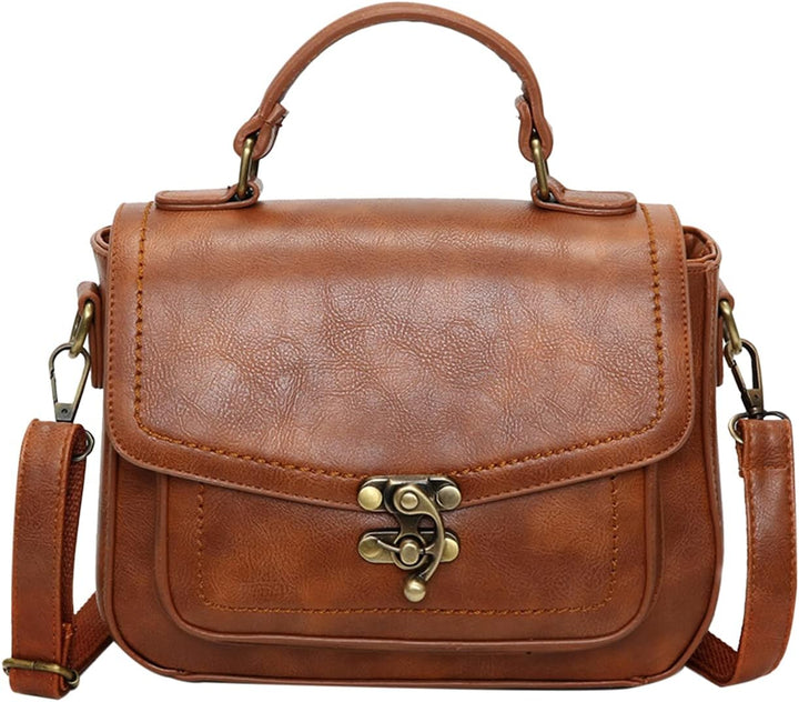PORRASSO Umhängetasche Damen Schultertasche Retro Handtasche Schulterbeutel für Reise Dating Einkauf