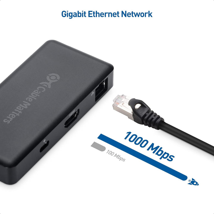 Cable Matters [Funktioniert mit Chromebook Certified] 4K@60Hz USB-C Hub HDMI, USB-C Multiport Adapte