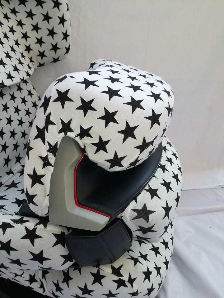 Moon-BBEB Bezug für Cybex Ppallas, Silver Pallas Fix und Pallas 2 Fix White(Black Star)