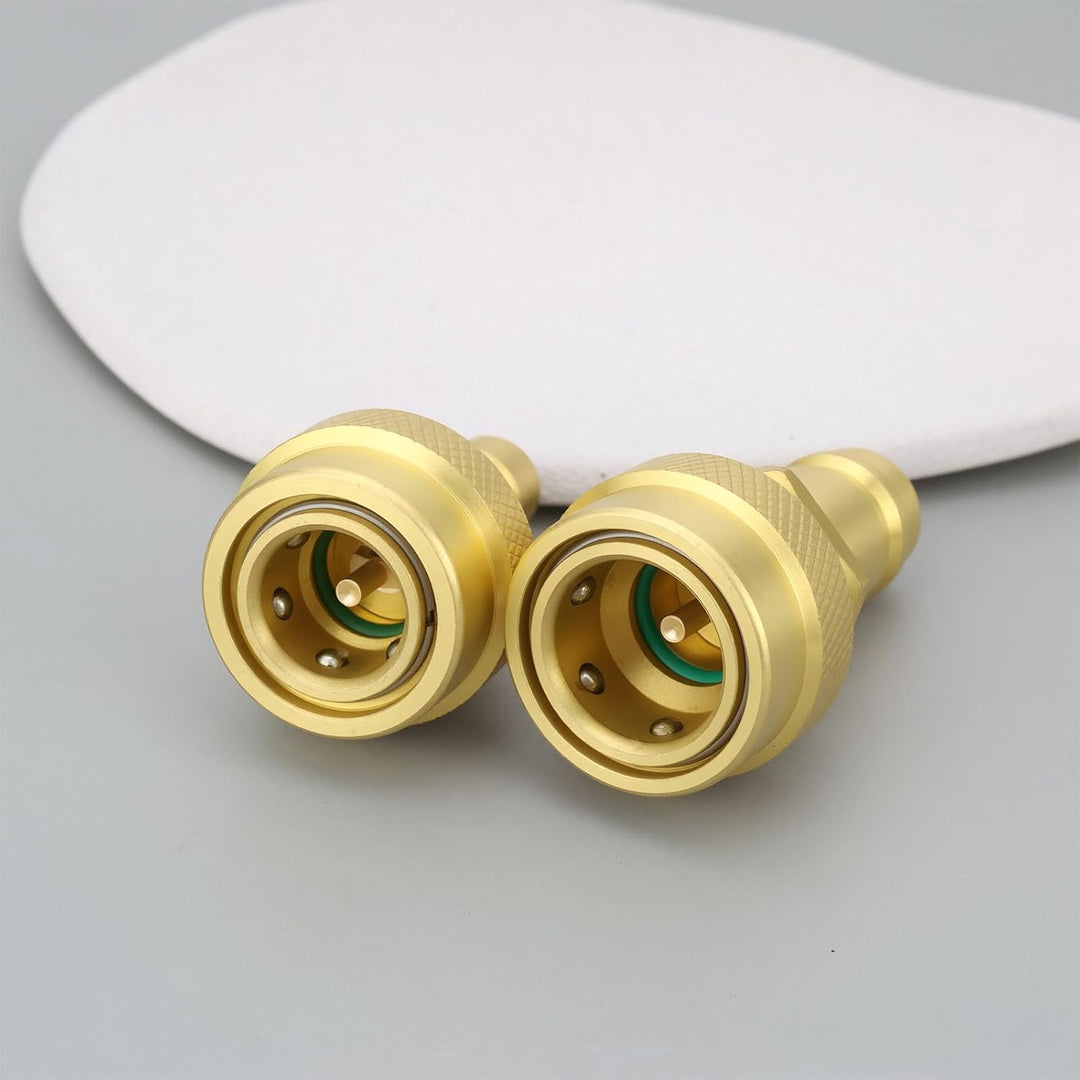 Adapter R1234yf auf R134a Einstellbarer Hoch- Und Niederdruckanschluss für AC-Kältemittel