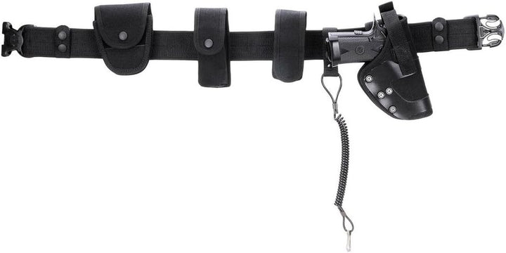 Koppel, "Security" schwarz, 8-teilig, PP-Einlage