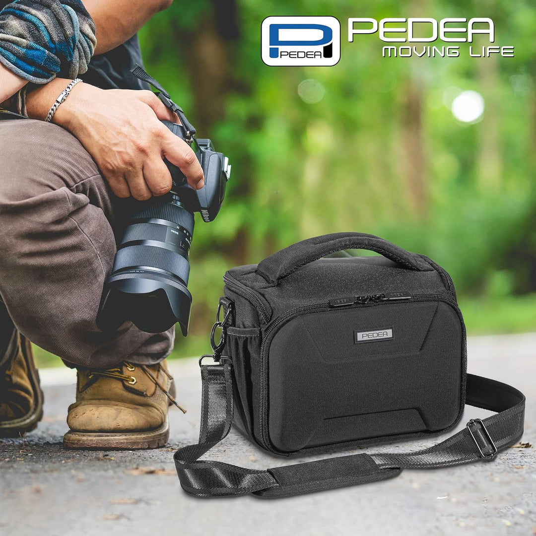 PEDEA DSLR-Kameratasche "Guard" mit Displayschutzfolie für Canon EOS 5DS R M6 M100 100D G1X Mark III