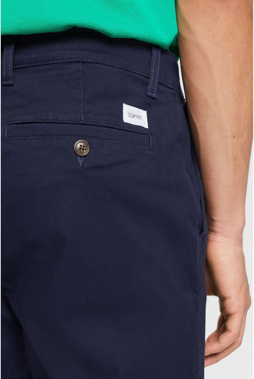 ESPRIT Herren Hose Essential Chino 31W / 32L 400/Navy, 31W / 32L 400/Navy