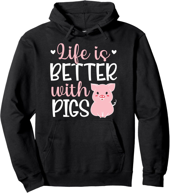 Schweine Leben Schweinezucht Mama Schwein Neuheit Geschenke Pullover Hoodie