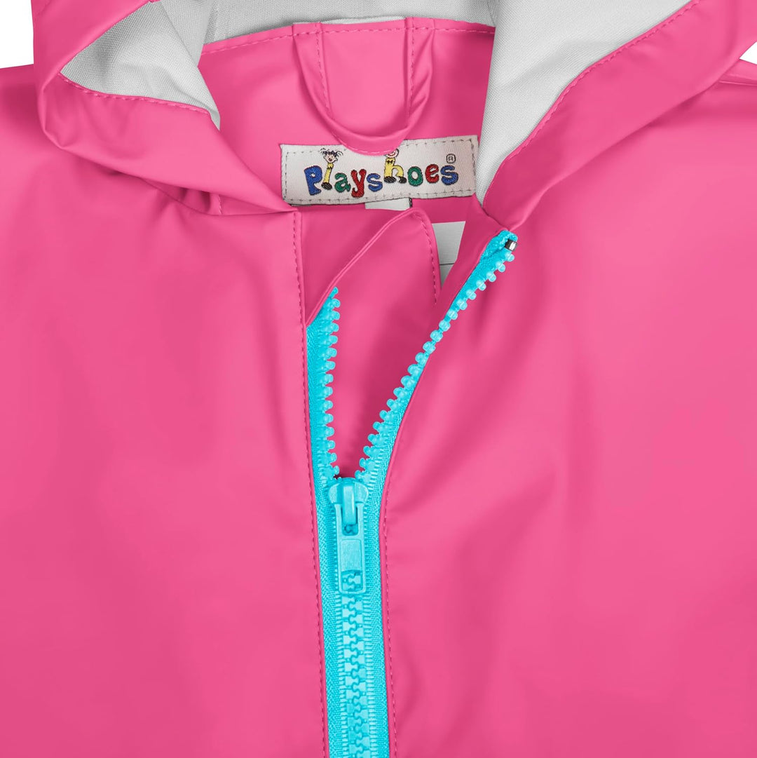 Playshoes Unisex Kinder Regen-Overall Matschanzug Regenbekleidung 98 Rosa, 98 Rosa