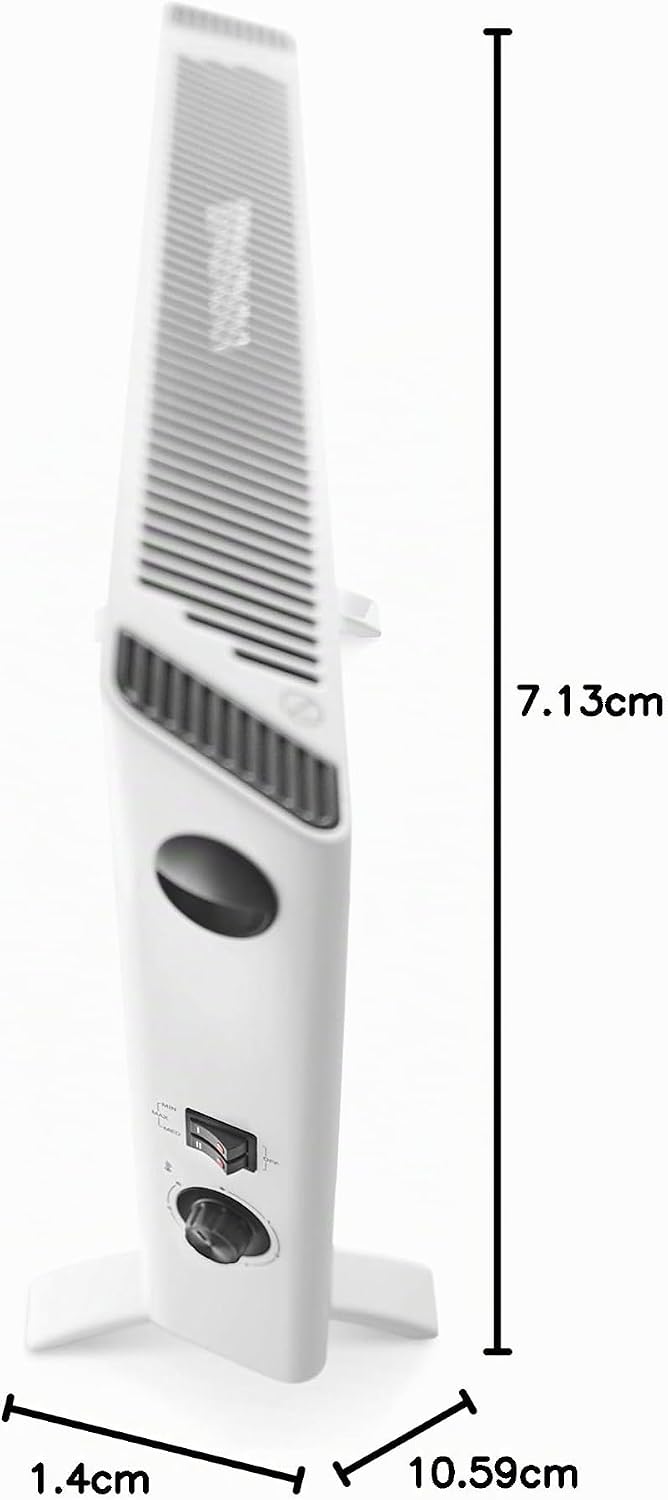 De'Longhi HSX2320 Convectorkachel, Elektrische Verwarming met 3 Vermogensniveaus, 24-uurs Timer, 200