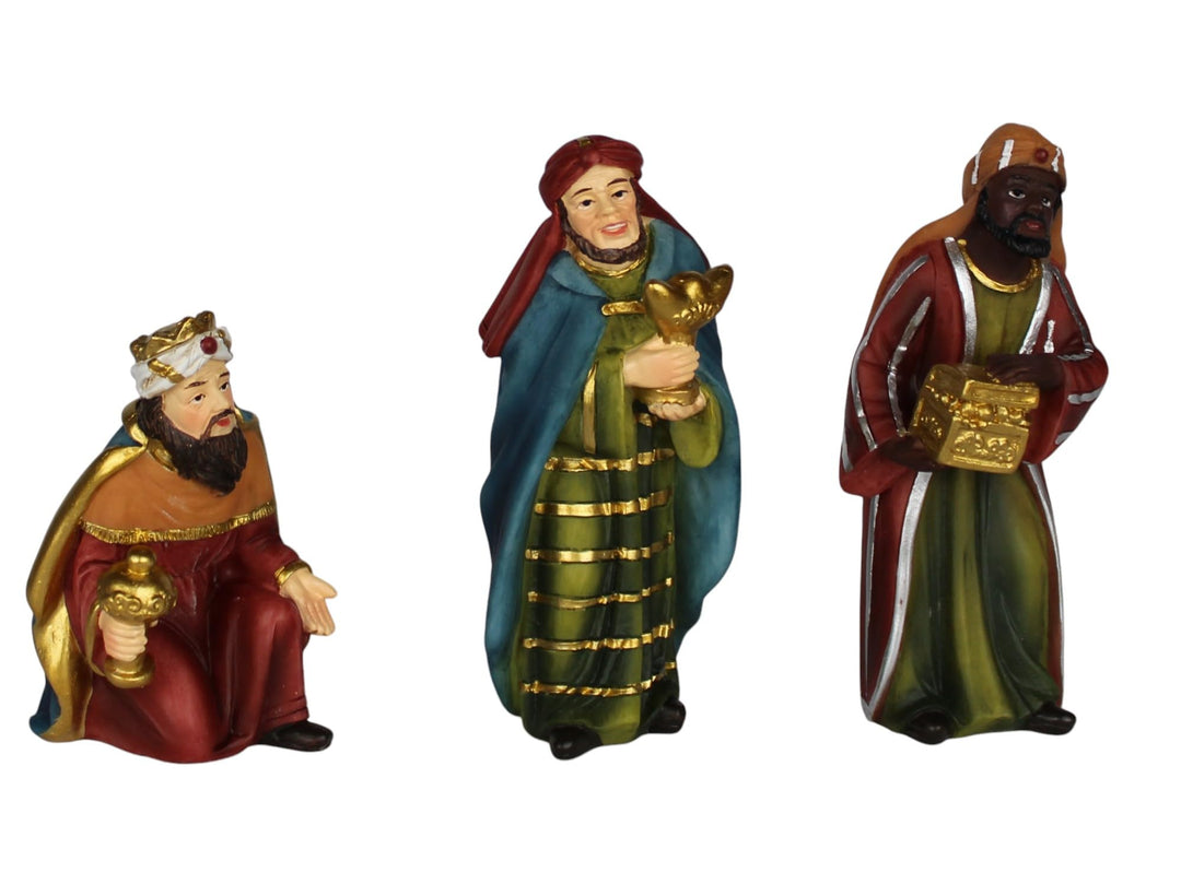 ZICOM Krippenfigurenset Hlg. DREI Könige Babylon orientalisch ca. 10cm Polyresin handbemalt