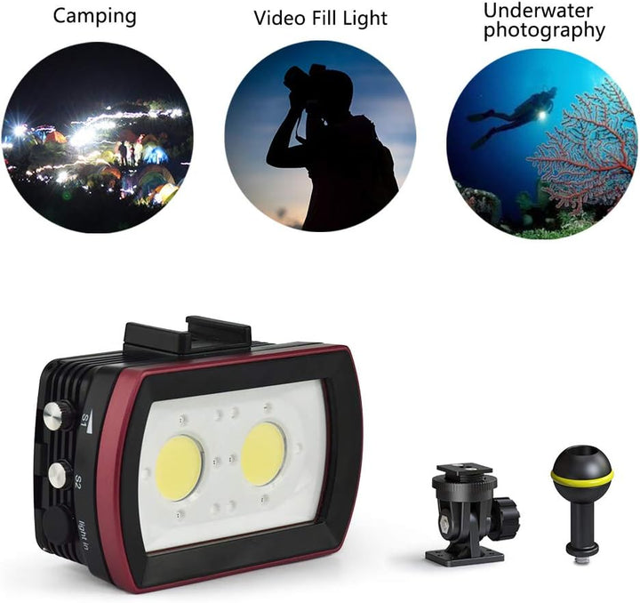 Sea frogs IPX8 Waterproof Camera LED Photo Video Fill Light Lamp 40M Underwater Diving Photography L