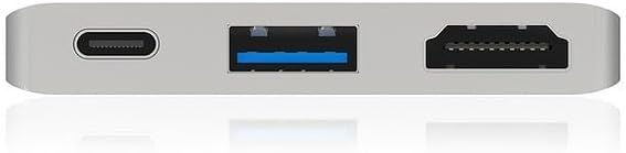 Icy Box Thunderbolt 3 Dock passend für MacBook Pro und MacBook Air, HDMI 4K 30Hz, USB 3.0, Aluminium