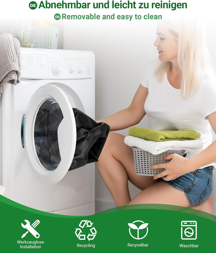 Yorbay 100L Pfandflaschen Sammelbehälter mit Deckel & 2 Tragetaschen, Pfandflaschen Aufbewahrung mit